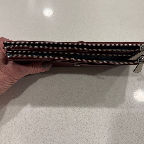 HOBO Maroon Leather Clutch EUC - Picture 11 of 11